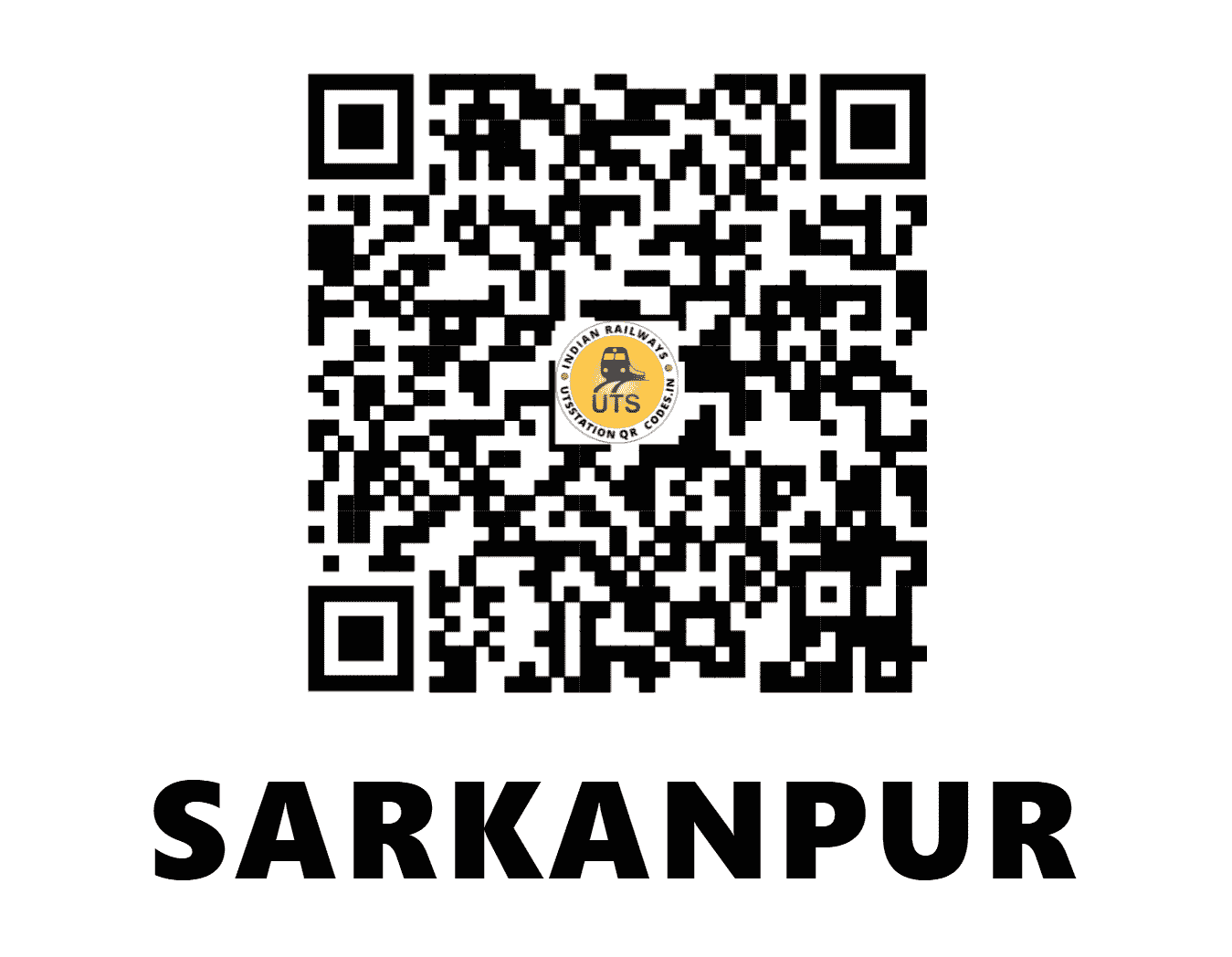 UTS QR Code for SARKANPUR - SKNP (NC - MADHYA PRADESH)